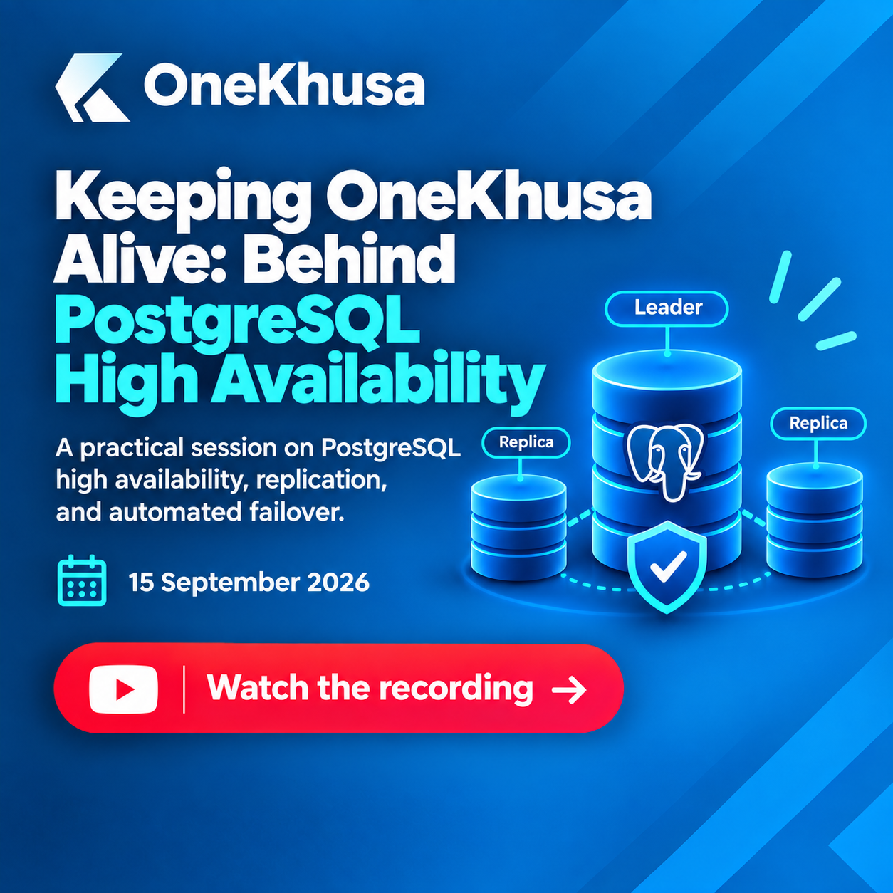 Keeping OneKhusa Alive: Behind PostgreSQL High Availability